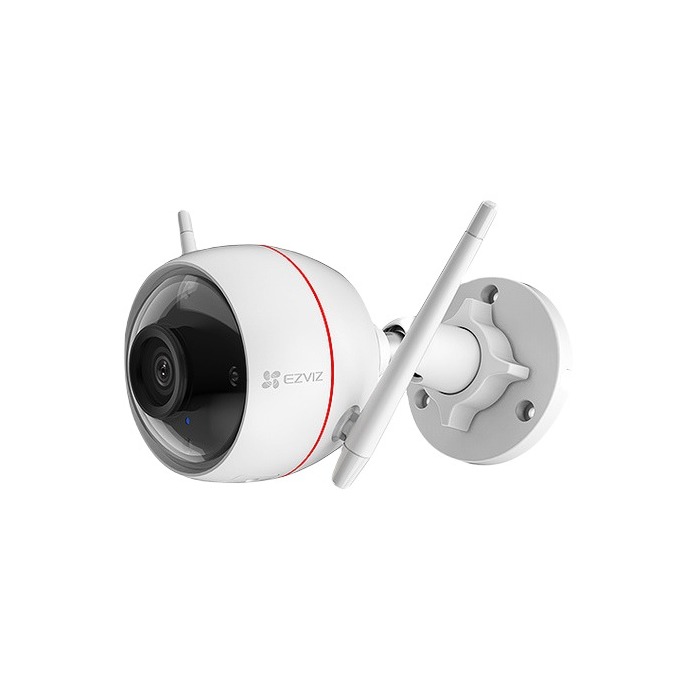 Caméra de sécurité extérieure connectée à projecteur intégré